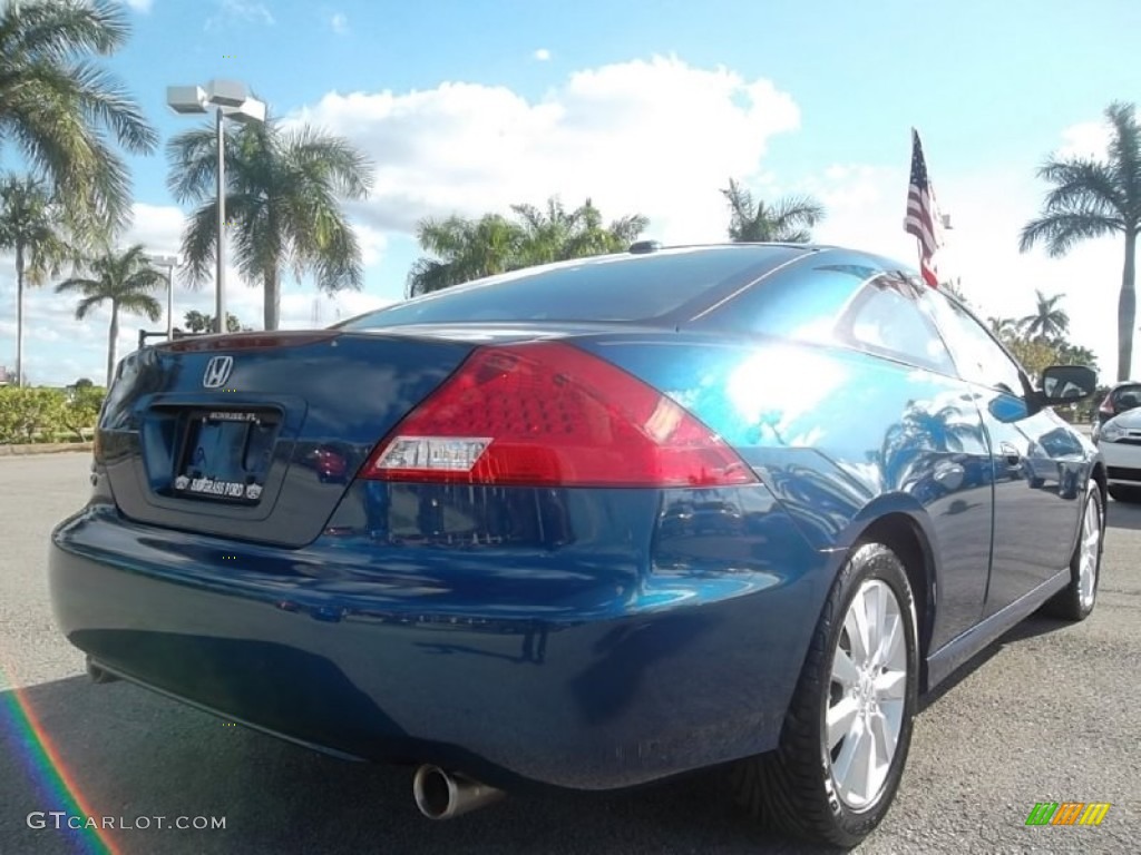 2006 Accord EX V6 Coupe - Sapphire Blue Pearl / Ivory photo #6