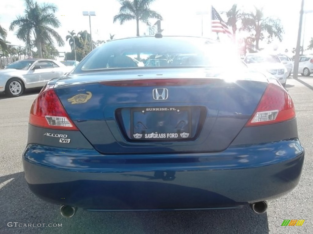 2006 Accord EX V6 Coupe - Sapphire Blue Pearl / Ivory photo #7