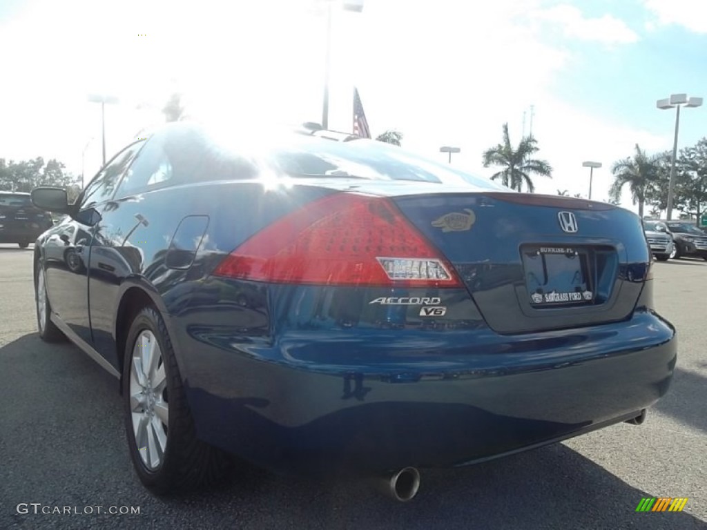 2006 Accord EX V6 Coupe - Sapphire Blue Pearl / Ivory photo #8