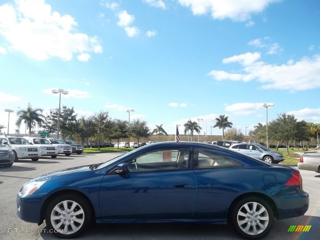 2006 Accord EX V6 Coupe - Sapphire Blue Pearl / Ivory photo #11