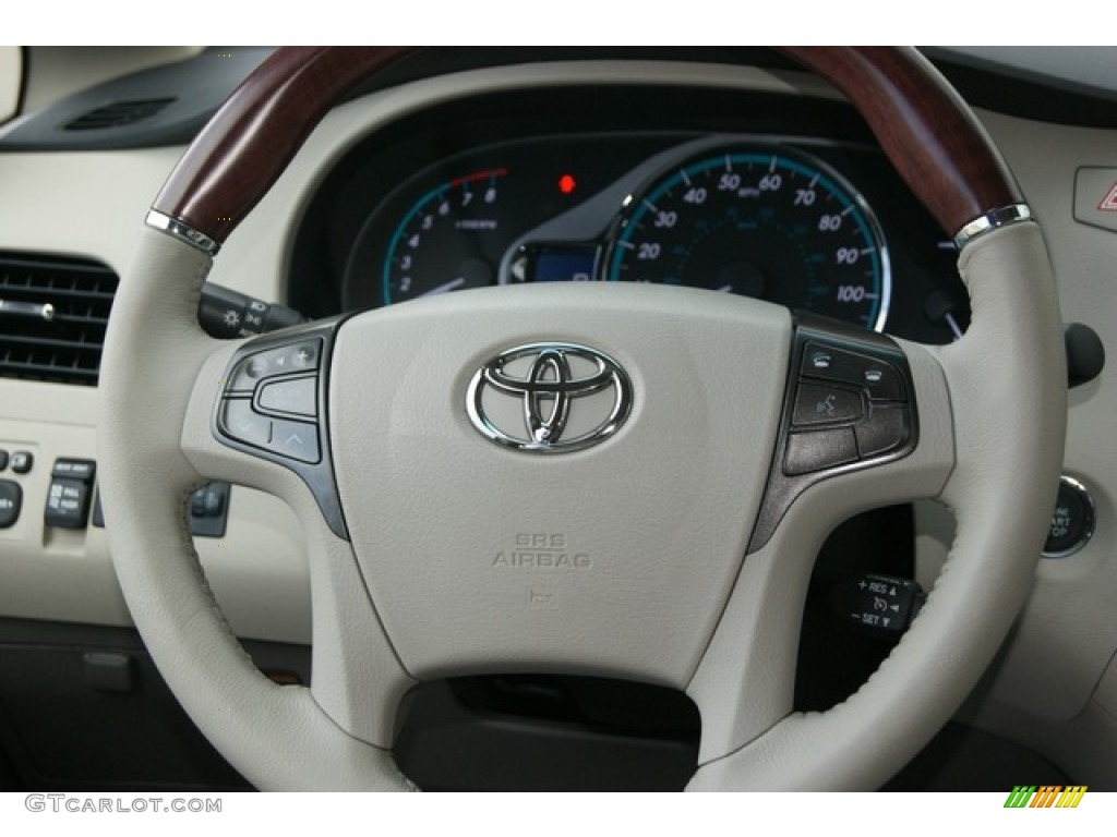 2012 Toyota Sienna Limited AWD Light Gray Steering Wheel Photo #59988150