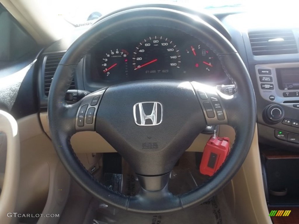 2006 Accord EX V6 Coupe - Sapphire Blue Pearl / Ivory photo #26