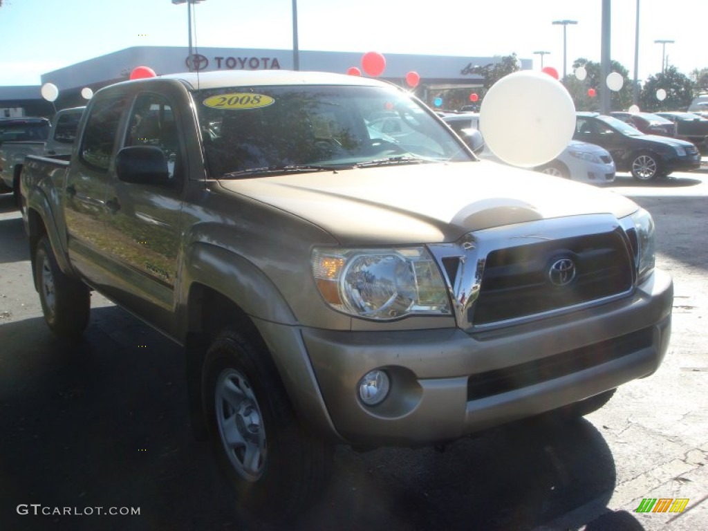 2008 Tacoma V6 PreRunner Double Cab - Desert Sand Mica / Taupe photo #1