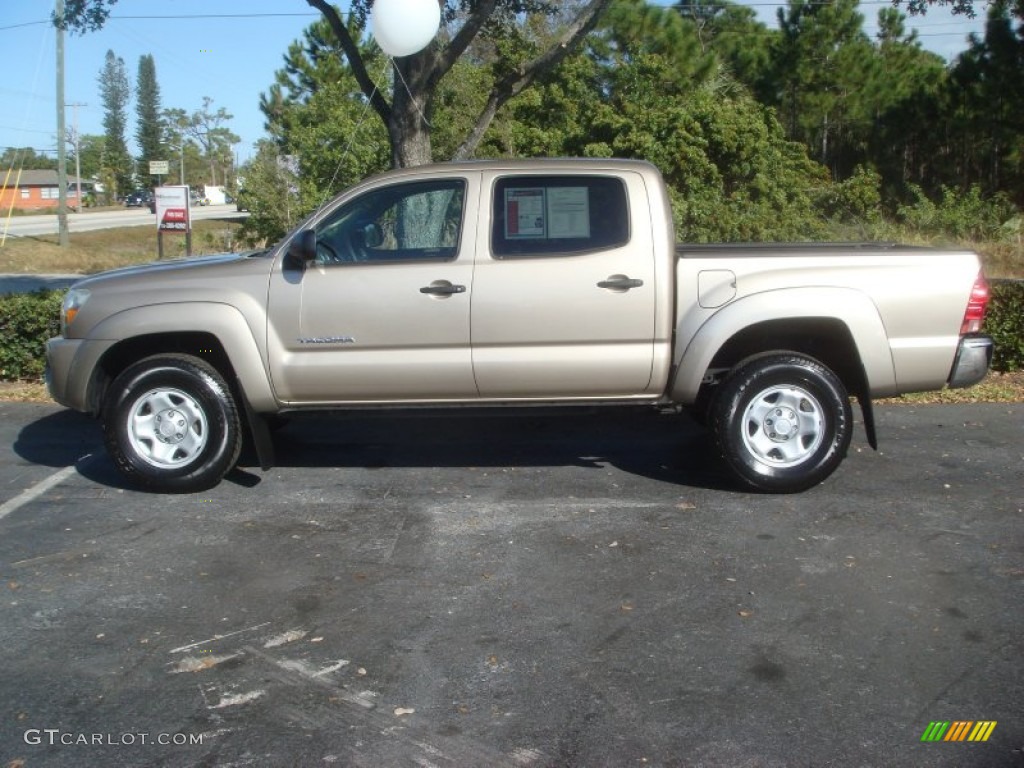 2008 Tacoma V6 PreRunner Double Cab - Desert Sand Mica / Taupe photo #8