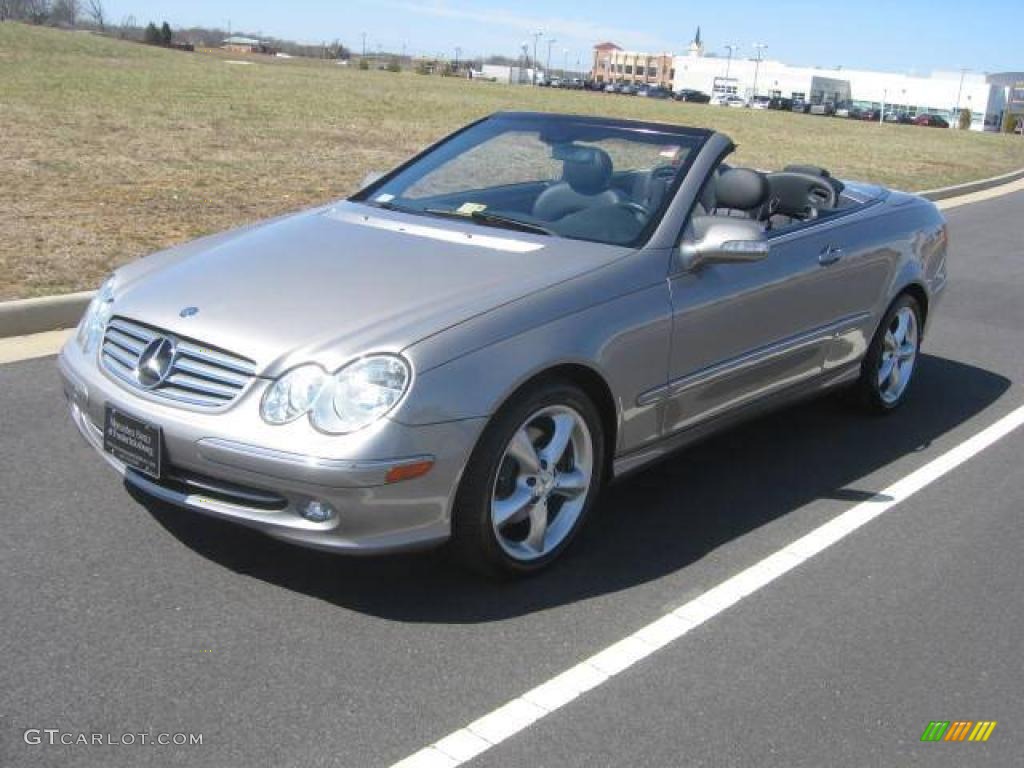 2005 CLK 320 Cabriolet - Pewter Metallic / Charcoal photo #1