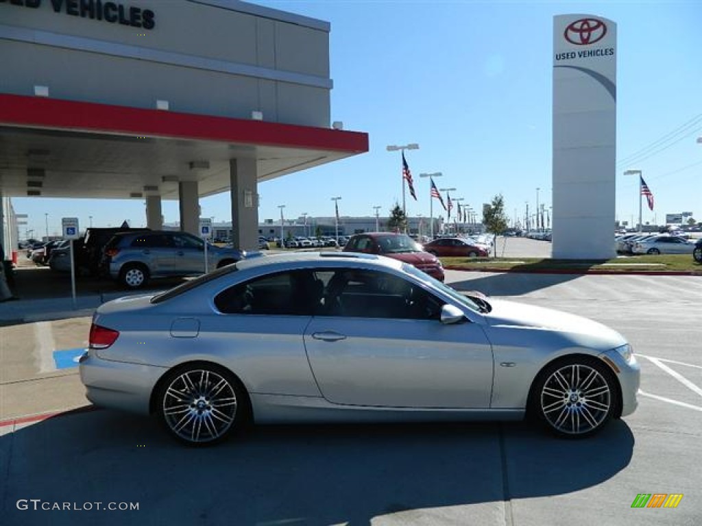 2008 3 Series 328i Coupe - Titanium Silver Metallic / Black photo #2