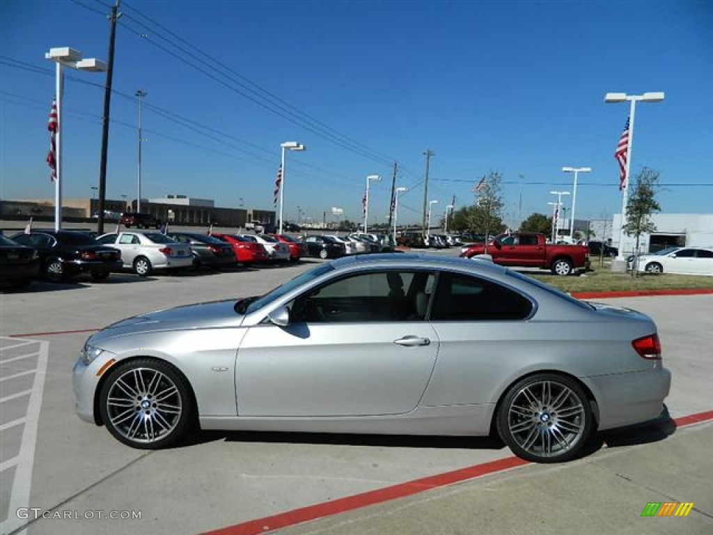 2008 3 Series 328i Coupe - Titanium Silver Metallic / Black photo #6