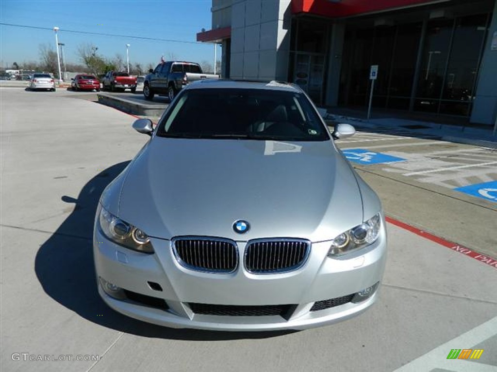 2008 3 Series 328i Coupe - Titanium Silver Metallic / Black photo #8
