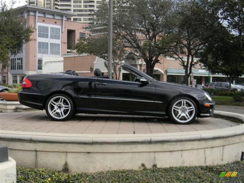 Black 2008 Mercedes-Benz CLK 550 Cabriolet Exterior Photo #59992027