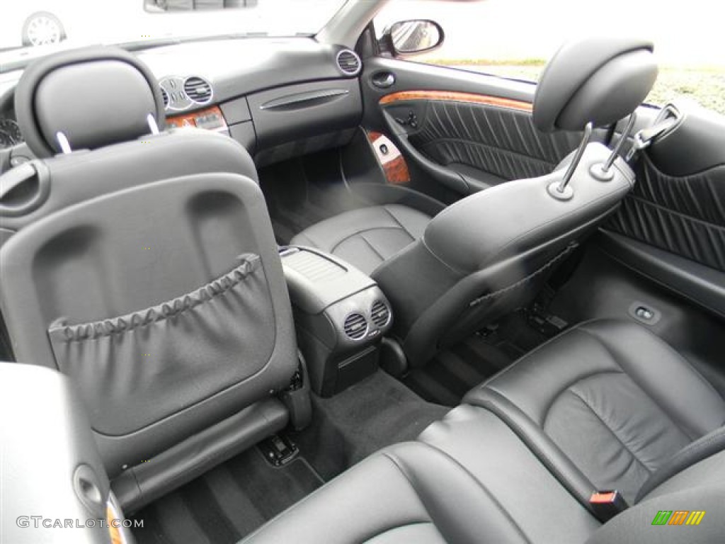 Black Interior 2008 Mercedes-Benz CLK 550 Cabriolet Photo #59992081