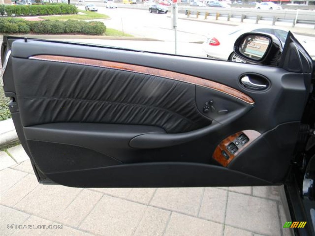 2008 Mercedes-Benz CLK 550 Cabriolet Black Door Panel Photo #59992105