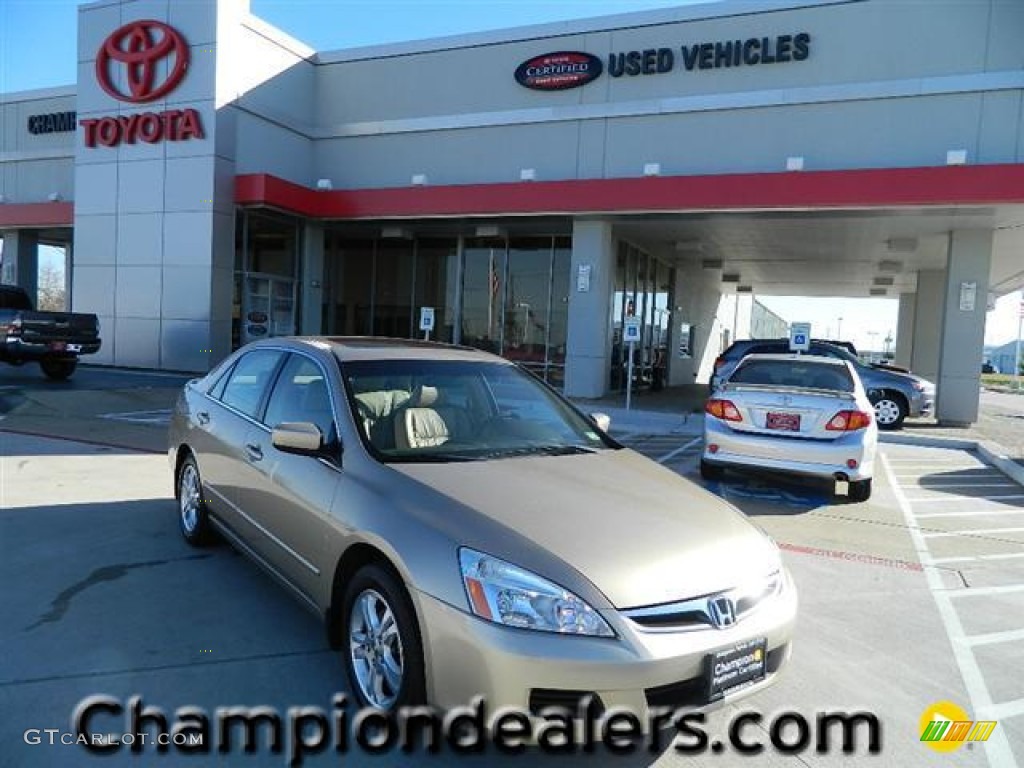 2006 Accord EX-L Sedan - Desert Mist Metallic / Ivory photo #1
