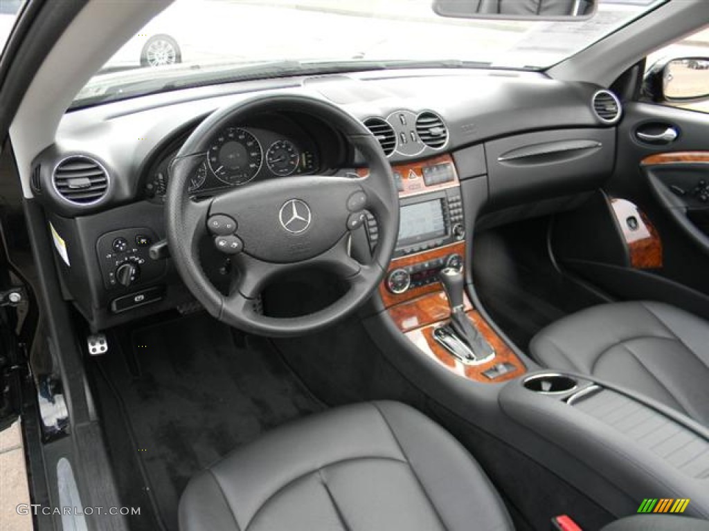 Black Interior 2008 Mercedes-Benz CLK 550 Cabriolet Photo #59992112