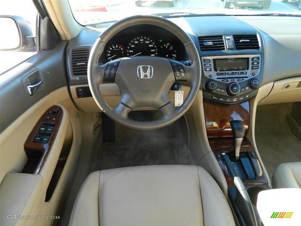 2006 Accord EX-L Sedan - Desert Mist Metallic / Ivory photo #14