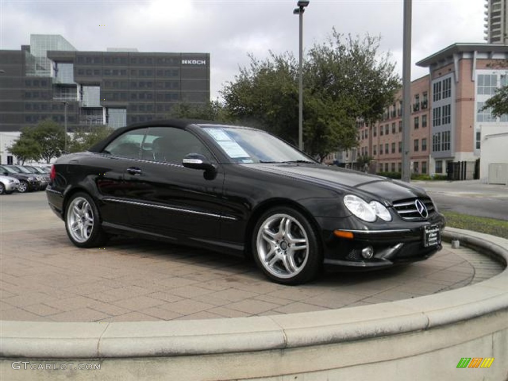 Black 2008 Mercedes-Benz CLK 550 Cabriolet Exterior Photo #59992217