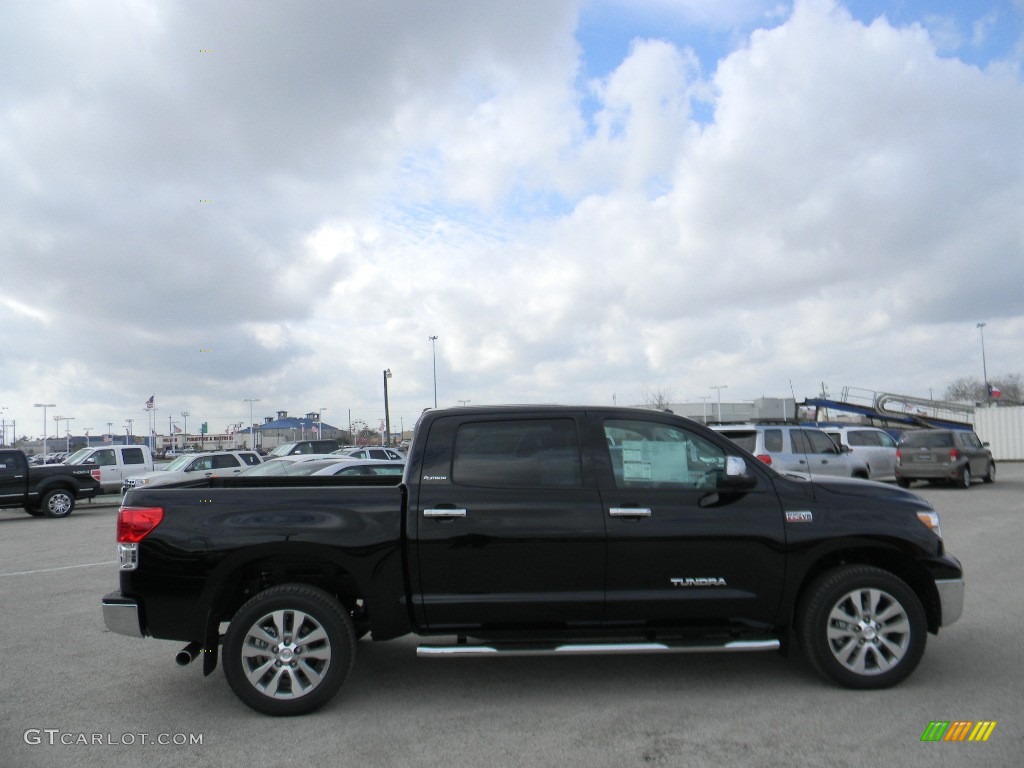 2012 Tundra Platinum CrewMax 4x4 - Black / Red Rock photo #4