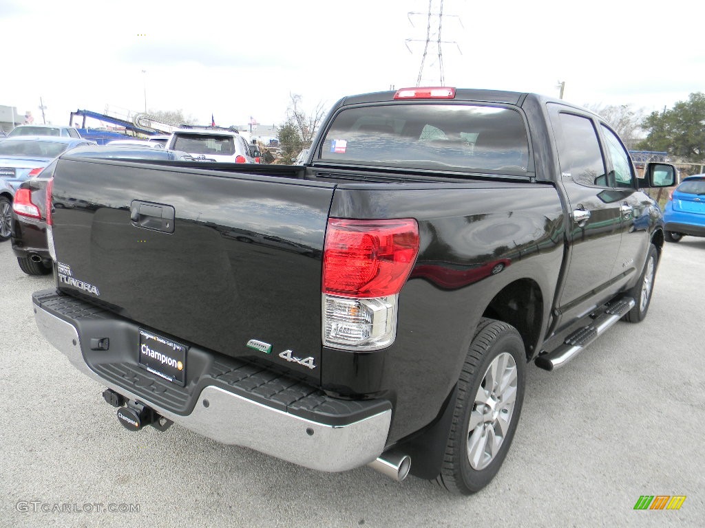 2012 Tundra Platinum CrewMax 4x4 - Black / Red Rock photo #5