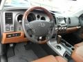  2012 Tundra Platinum CrewMax 4x4 Red Rock Interior