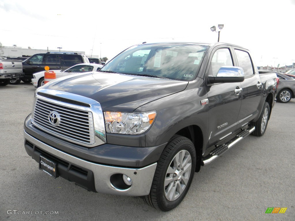2012 Tundra Platinum CrewMax - Magnetic Gray Metallic / Graphite photo #1