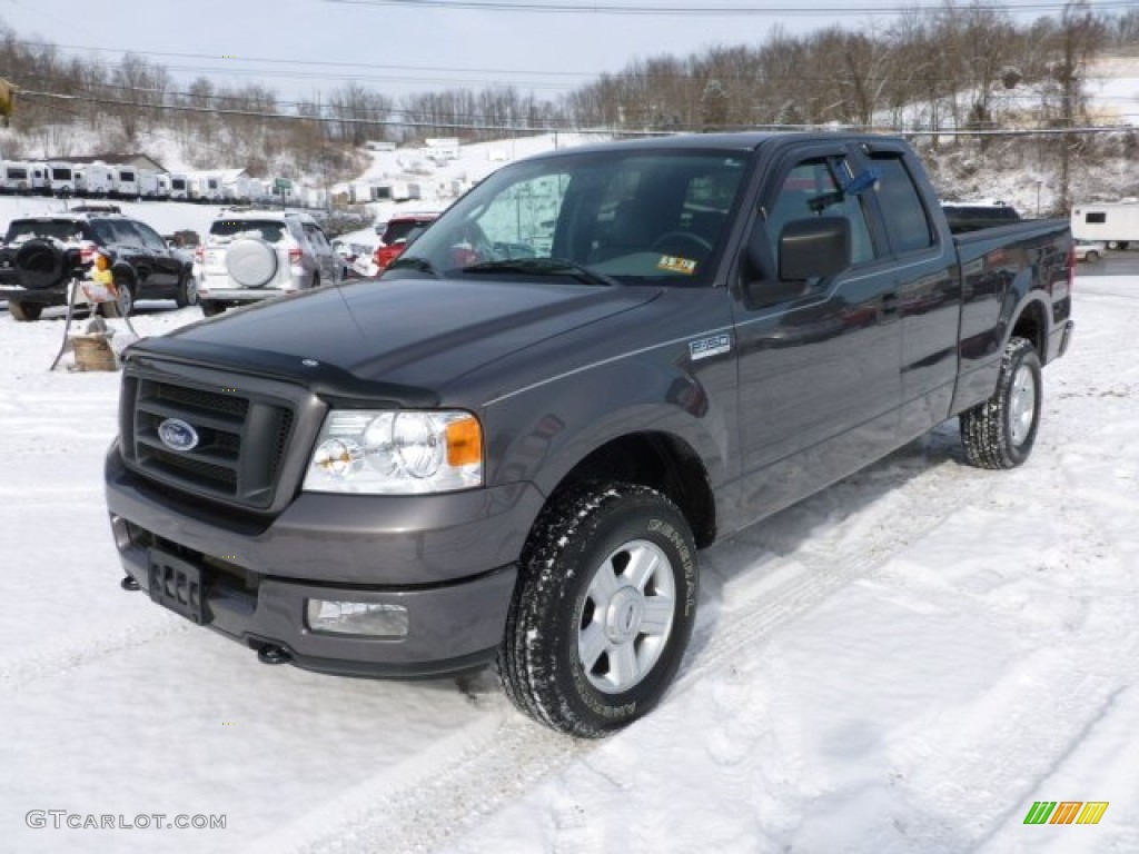 2005 F150 STX SuperCab 4x4 - Dark Shadow Grey Metallic / Medium Flint Grey photo #3