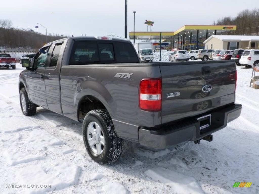 2005 F150 STX SuperCab 4x4 - Dark Shadow Grey Metallic / Medium Flint Grey photo #4