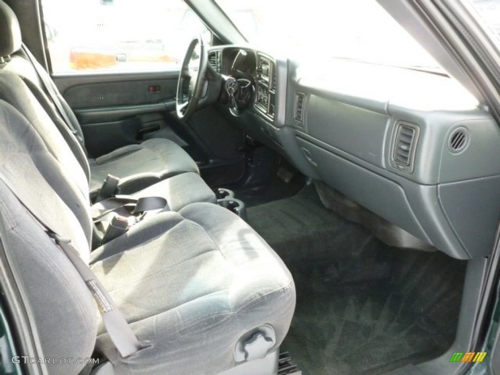 2001 Silverado 2500HD LS Extended Cab 4x4 - Forest Green Metallic / Graphite photo #8