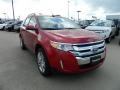 2012 Red Candy Metallic Ford Edge SEL EcoBoost  photo #3