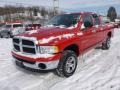 2005 Flame Red Dodge Ram 1500 SLT Quad Cab 4x4  photo #3