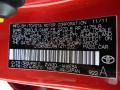  2011 Prius Hybrid II Barcelona Red Metallic Color Code 3R3