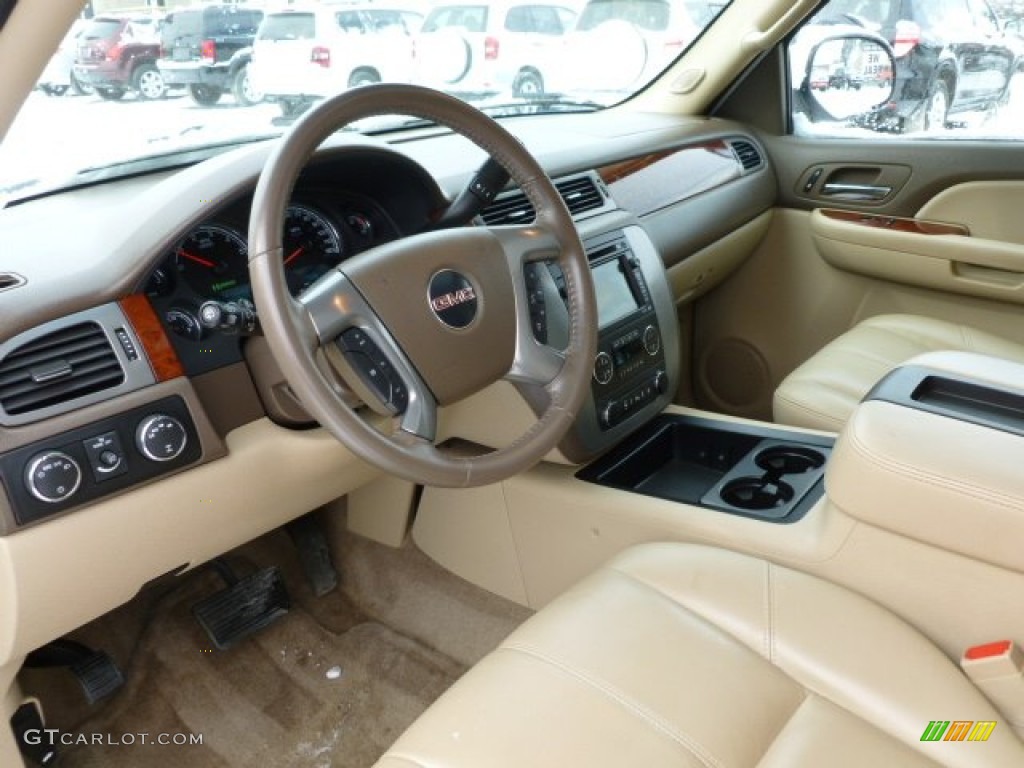 Light Tan Interior 2009 GMC Yukon Hybrid 4x4 Photo #59995973