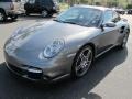 2008 Meteor Grey Metallic Porsche 911 Turbo Coupe  photo #1