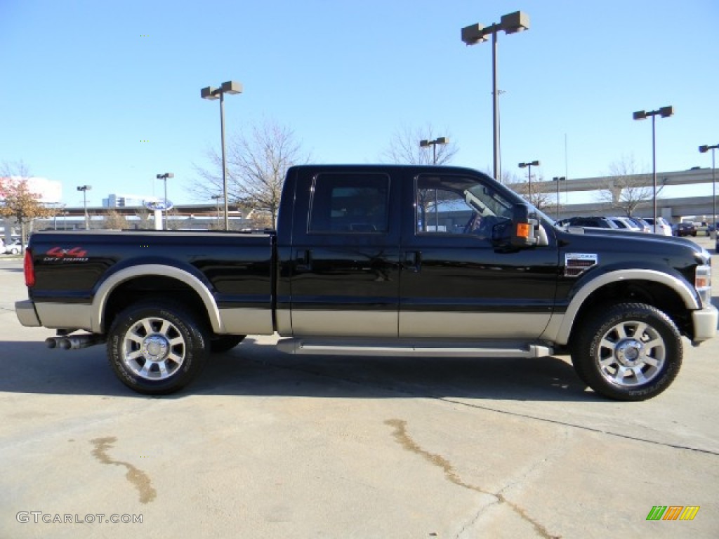Black 2008 Ford F250 Super Duty King Ranch Crew Cab 4x4 Exterior Photo #59997299