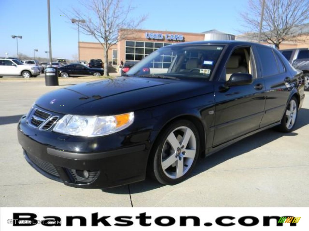 2005 9-5 Aero Sedan - Black / Sand Beige photo #1