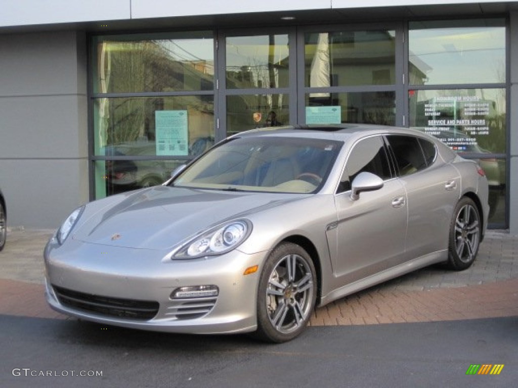Platinum Silver Metallic 2011 Porsche Panamera 4S Exterior Photo #59997692