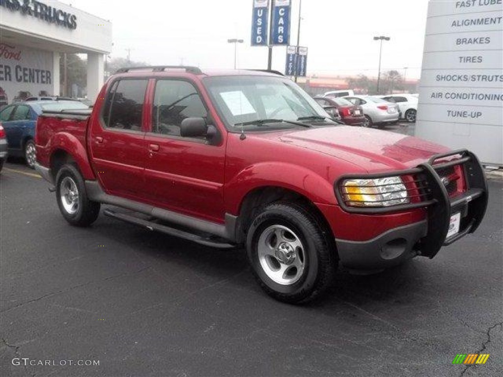 Red Fire Ford Explorer Sport Trac