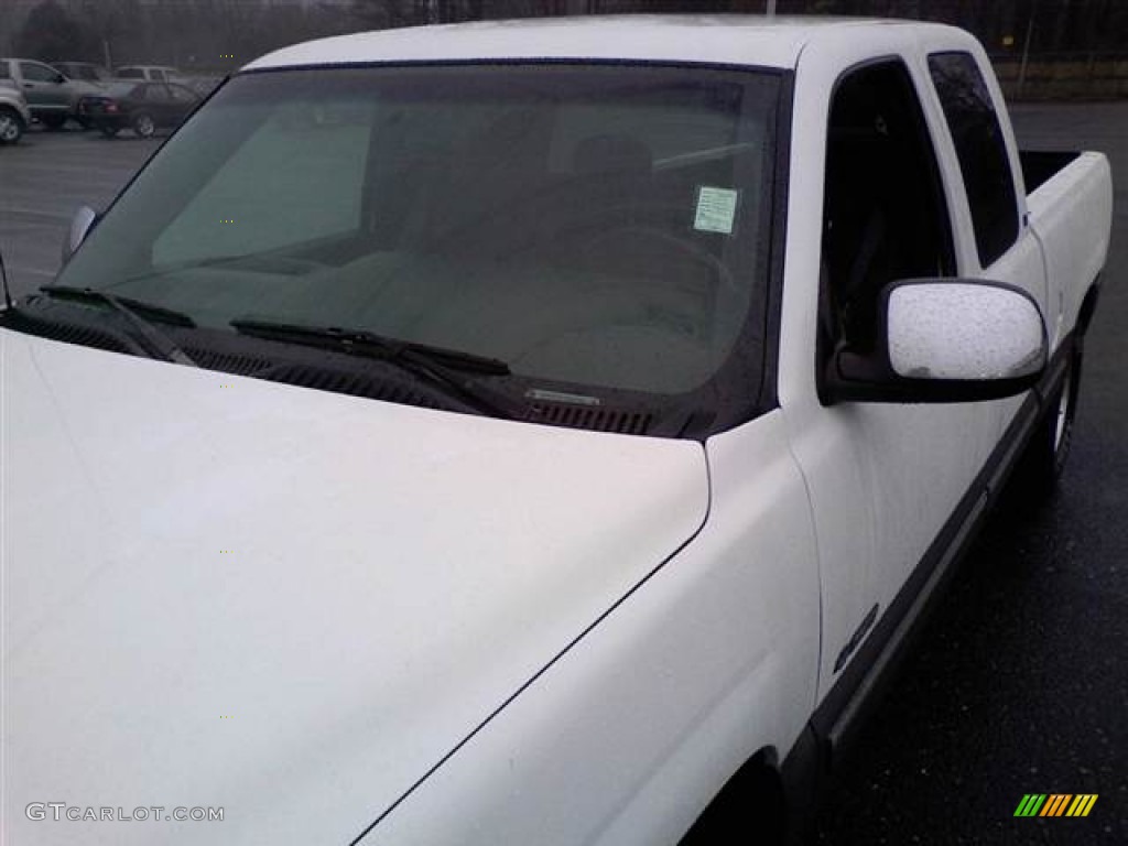 1999 Silverado 1500 LS Extended Cab - Summit White / Graphite photo #21