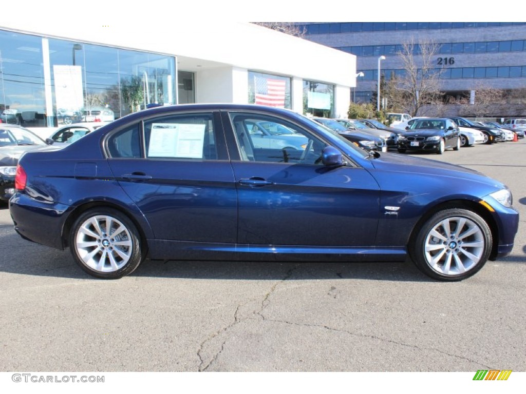 2011 3 Series 328i xDrive Sedan - Deep Sea Blue Metallic / Black photo #4