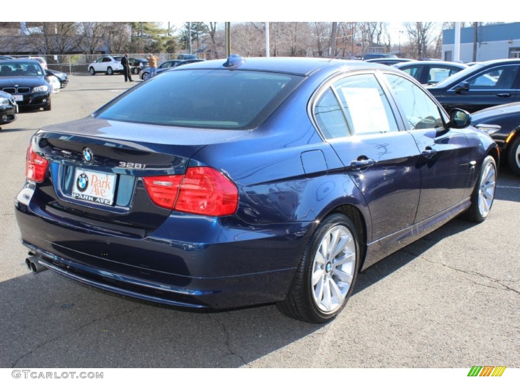 2011 3 Series 328i xDrive Sedan - Deep Sea Blue Metallic / Black photo #5