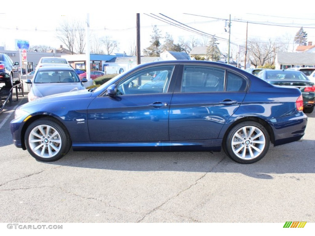 2011 3 Series 328i xDrive Sedan - Deep Sea Blue Metallic / Black photo #8