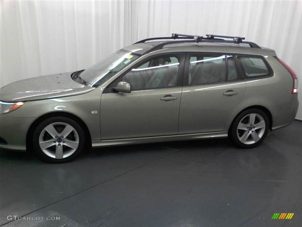 2008 9-3 2.0T SportCombi Wagon - Pepper Green Metallic / Parchment photo #18