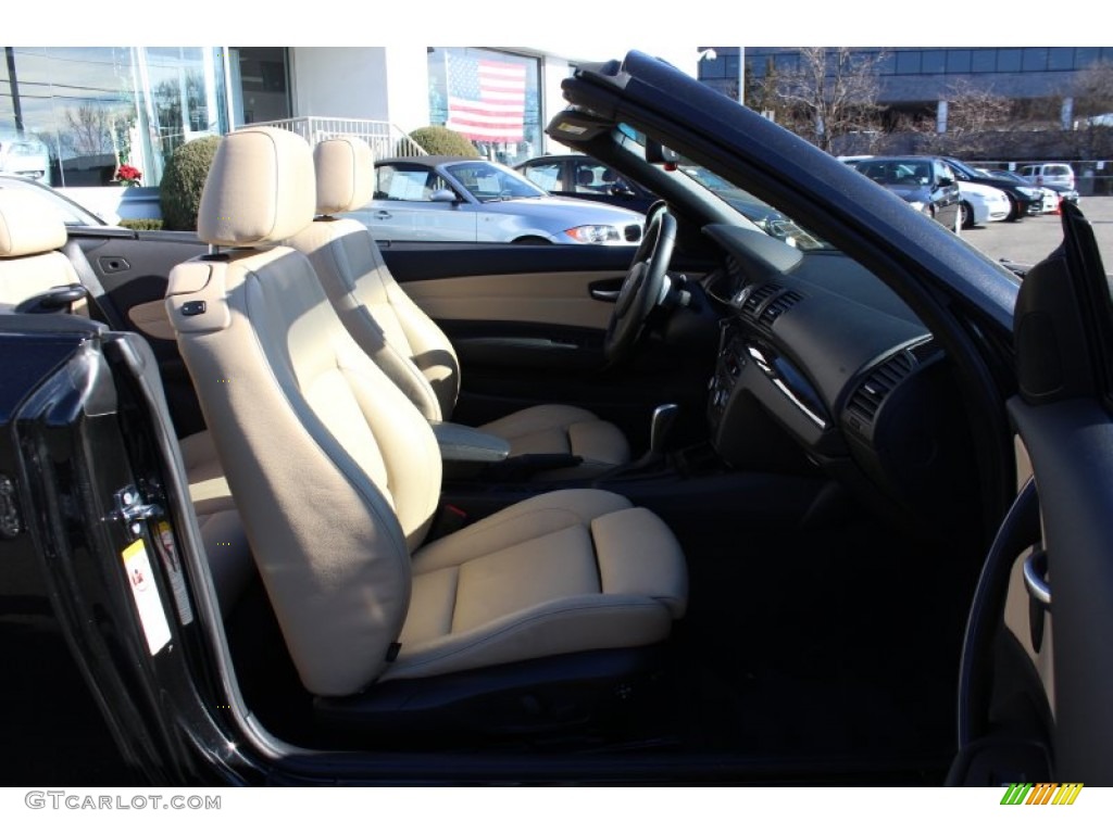 2008 1 Series 135i Convertible - Black Sapphire Metallic / Savanna Beige photo #25