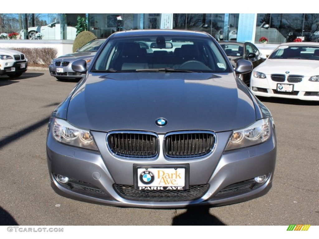 2009 3 Series 328xi Sedan - Space Grey Metallic / Black photo #2