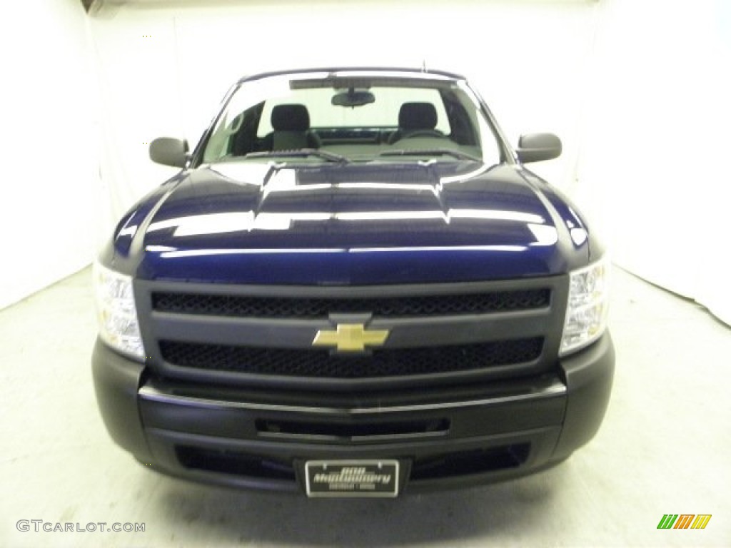 2009 Silverado 1500 Regular Cab - Imperial Blue Metallic / Dark Titanium photo #2