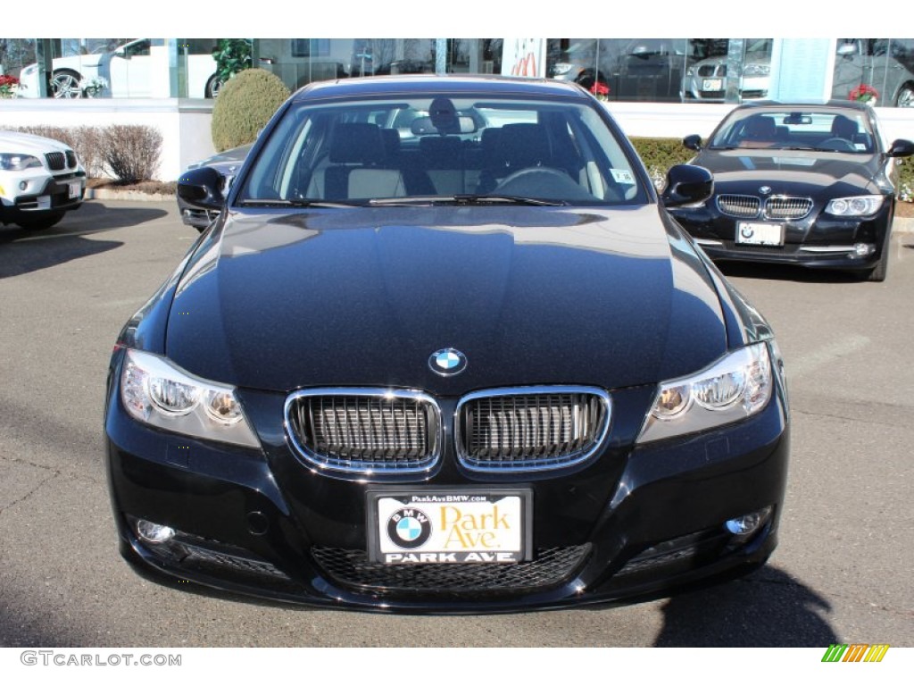 2011 3 Series 328i xDrive Sedan - Jet Black / Black photo #2