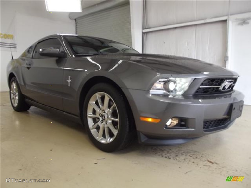 2011 Mustang V6 Premium Coupe - Sterling Gray Metallic / Stone photo #3