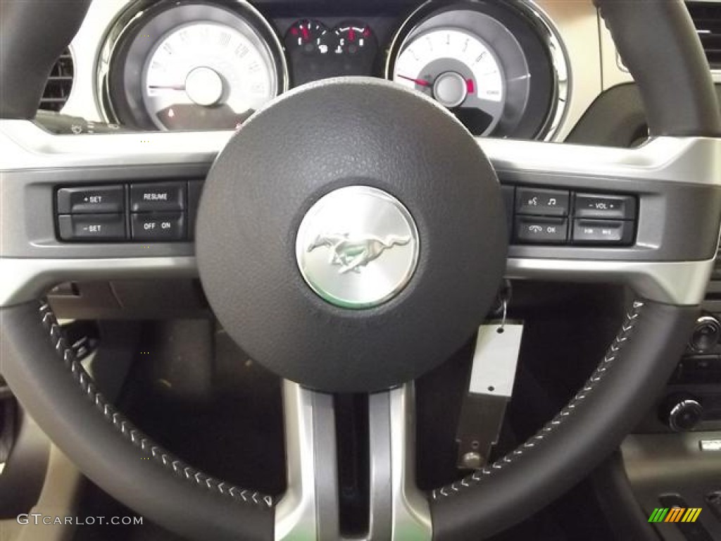 2011 Mustang V6 Premium Coupe - Sterling Gray Metallic / Stone photo #15