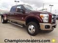 2012 Autumn Red Ford F350 Super Duty King Ranch Crew Cab 4x4 Dually  photo #1