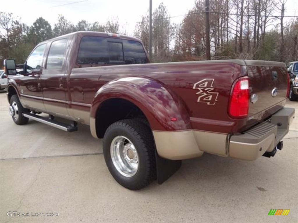2012 F350 Super Duty King Ranch Crew Cab 4x4 Dually - Autumn Red / Chaparral Leather photo #5