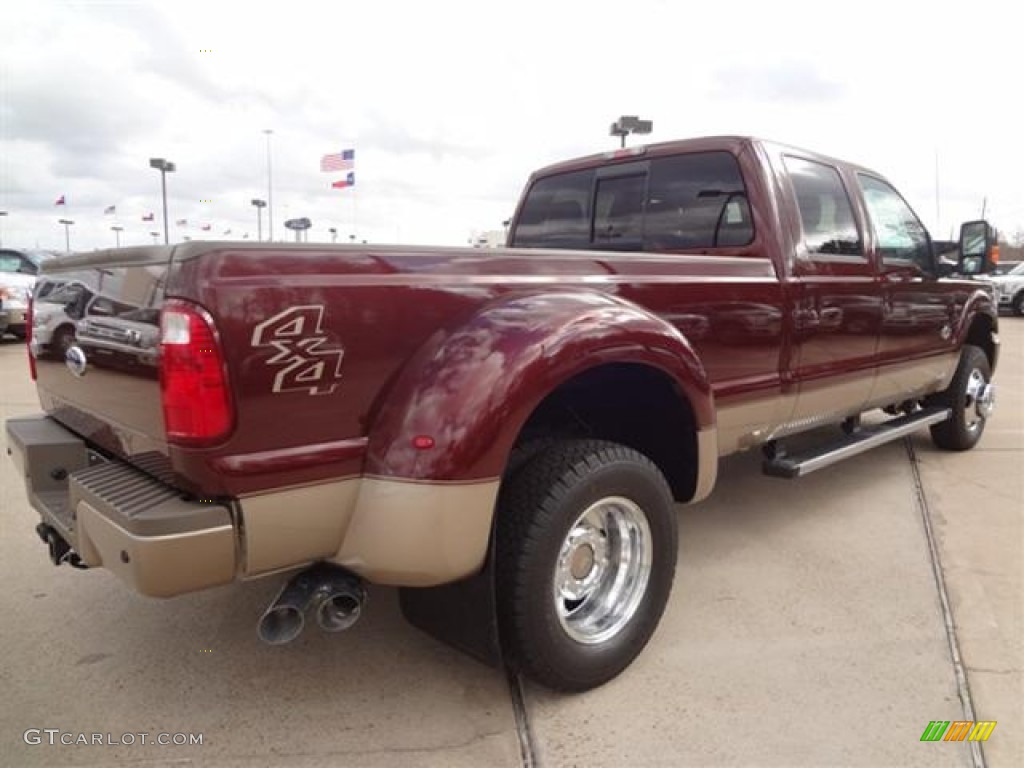 Autumn Red 2012 Ford F350 Super Duty King Ranch Crew Cab 4x4 Dually Exterior Photo #60005463