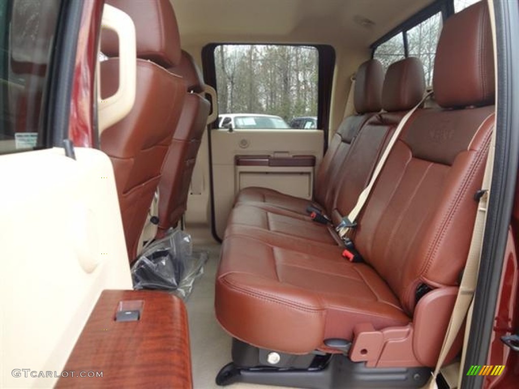 Chaparral Leather Interior 2012 Ford F350 Super Duty King Ranch Crew Cab 4x4 Dually Photo #60005531
